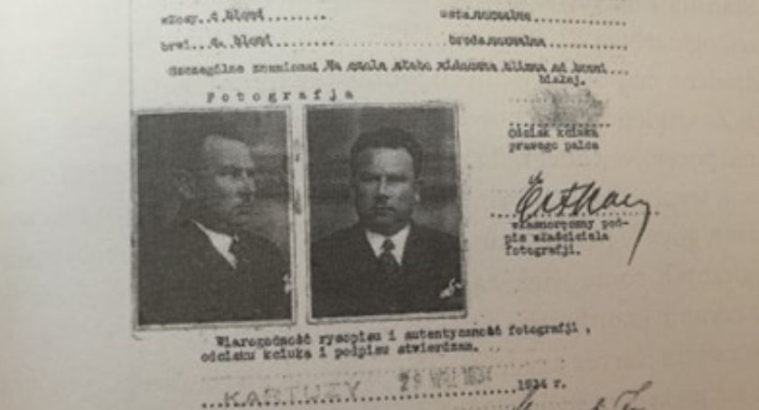 Na zdjęciu znajdują się fragment akt ze zdjęciem Stanisława Estkowskiego.