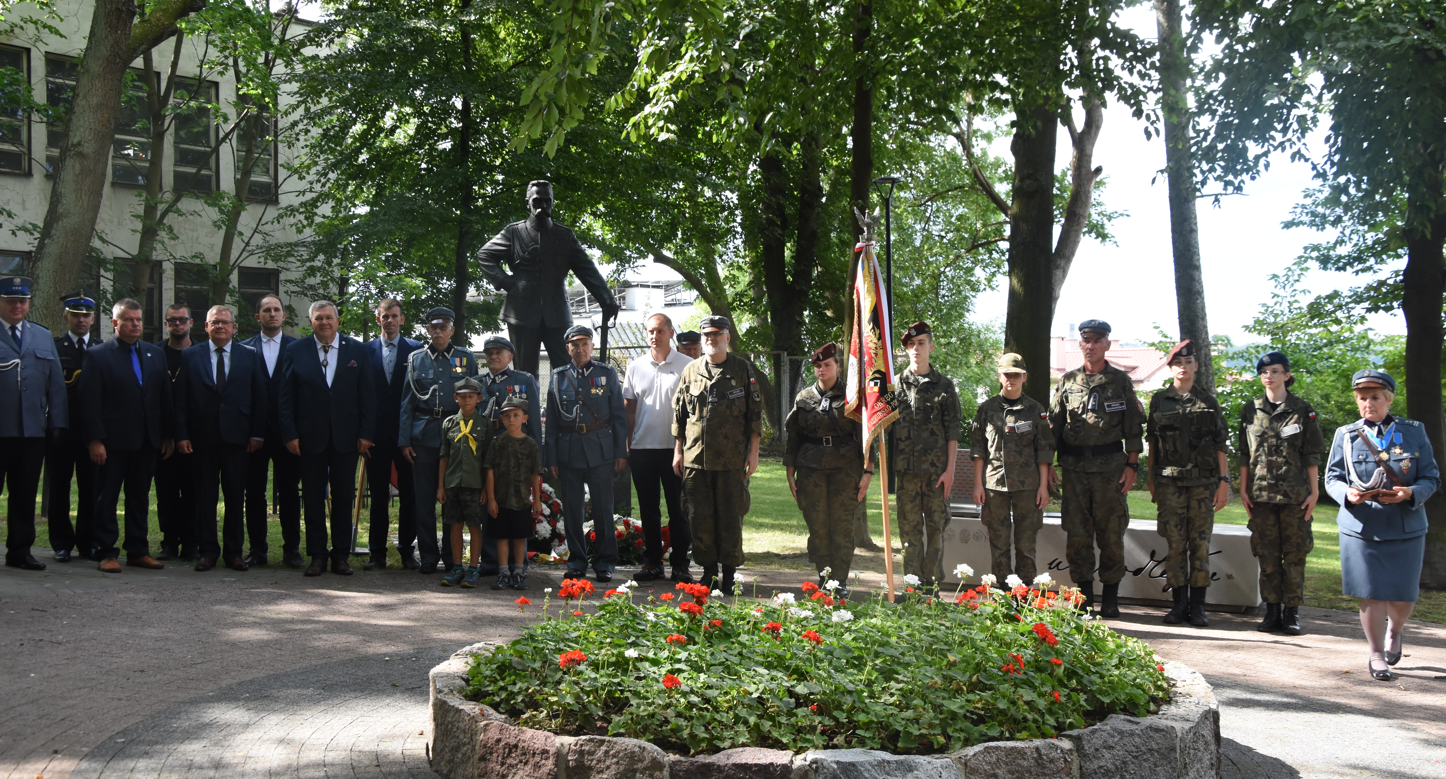 Uroczystości patriotyczne, Dzień chwały pamięci Kartuzy uroczystych obchodach rocznicy Bitwy Warszawskiej - zdjęcie, fotografia