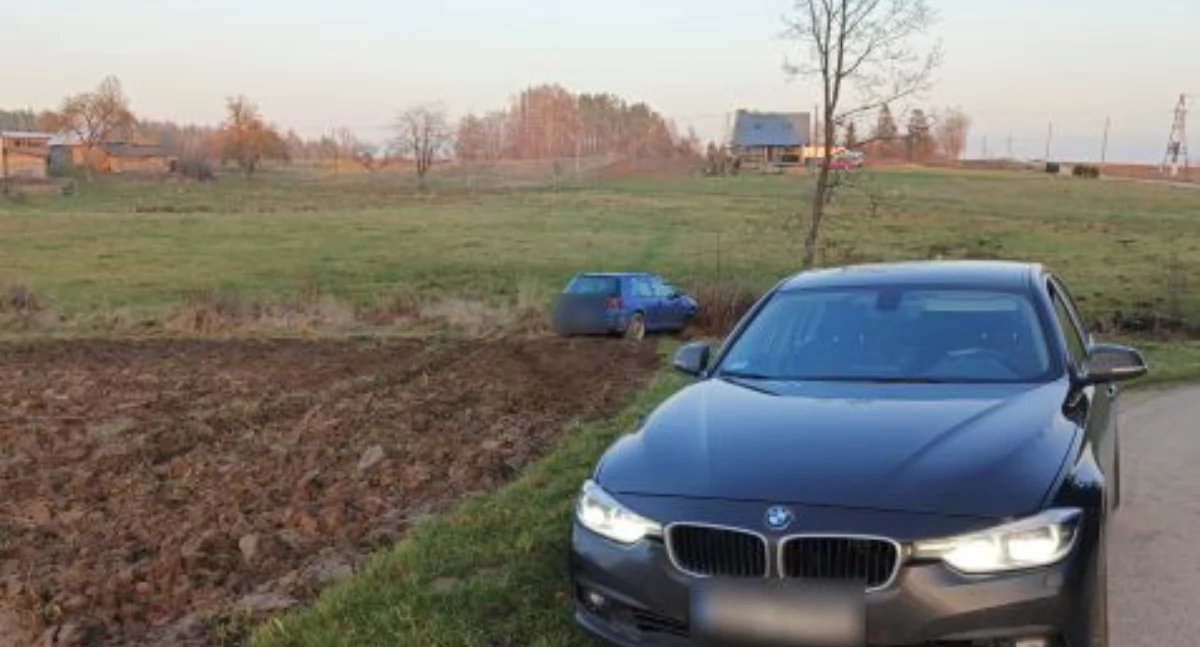 Kronika policyjna, Policjanci kartuskiej drogówki prowadzili pościg Łebieńskiej Hucie - zdjęcie, fotografia