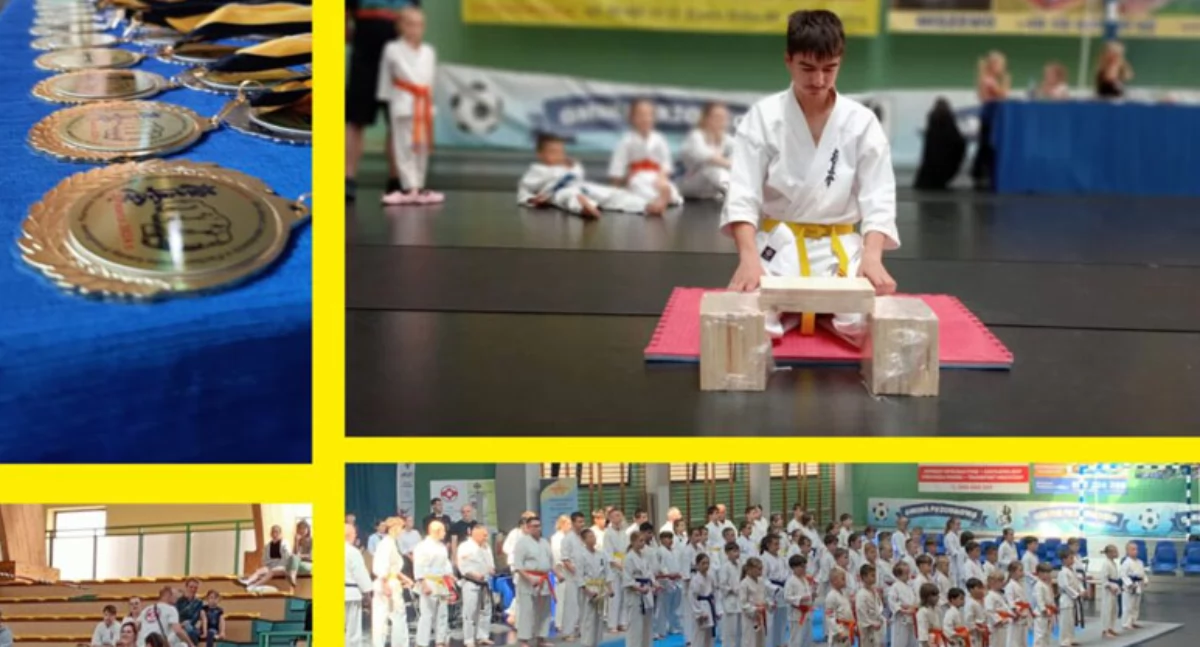 Sporty walki, Chmielno Ogólnopolski Turniej Karate Tameshiwari - zdjęcie, fotografia