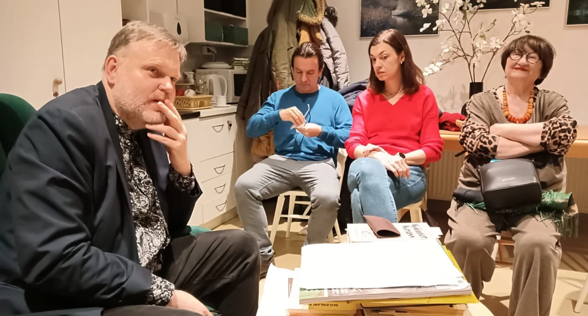Literatura i sztuka, Kartuzy Spotkanie literackie Andrzejem Mestwinem Facem - zdjęcie, fotografia