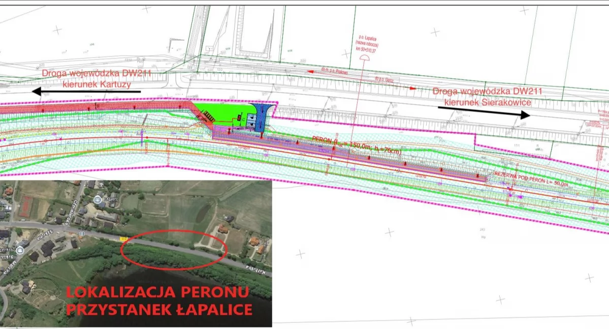 Transport, Modernizacja linii kolejowej Kartuzy Sierakowice inwestycją strategiczną Znamy peronów! - zdjęcie, fotografia