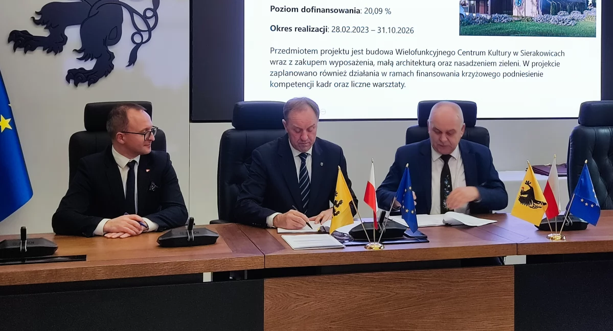 Inwestycje, Gmina Sierakowice pozyskała milionów budowę Wielofunkcyjnego Centrum Kultury - zdjęcie, fotografia