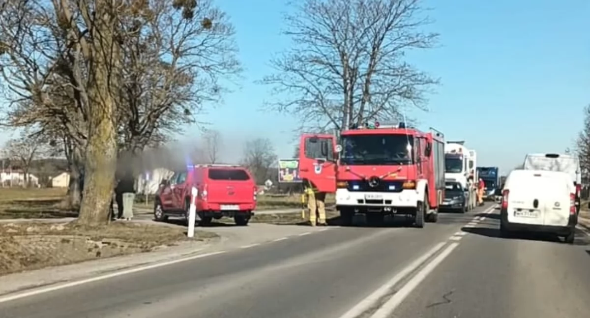 Wypadki, Kolizja Miszewie wahadłowy - zdjęcie, fotografia