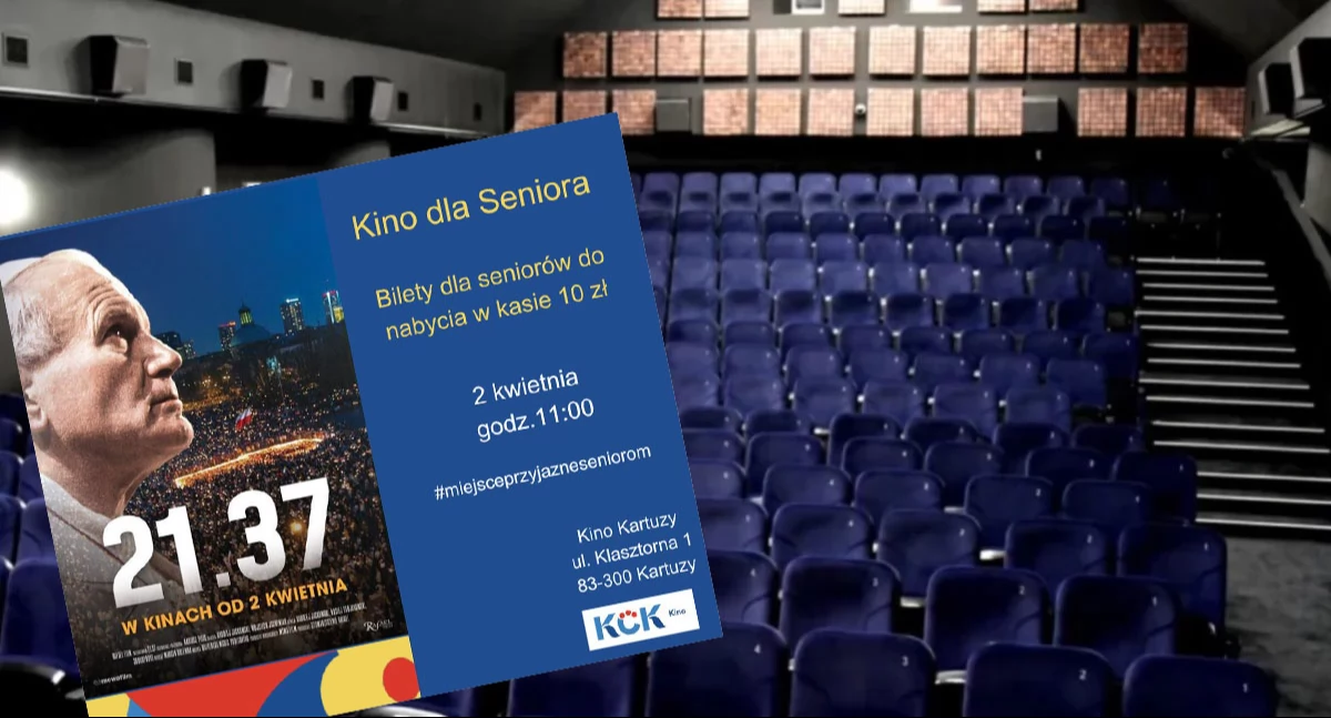 Zapowiedzi, Projekcja filmu 37” Kinie Seniora - zdjęcie, fotografia