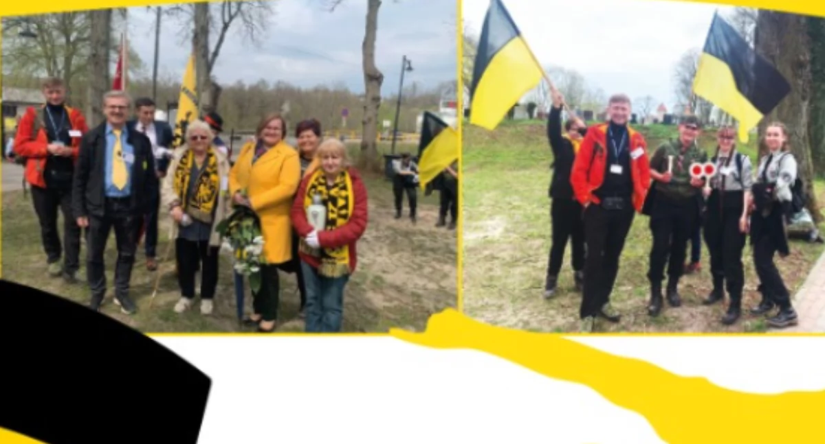 Kaszubszczyzna, Marsz Flagą patriotyczna wędrówka duchu kaszubskiej tradycji - zdjęcie, fotografia