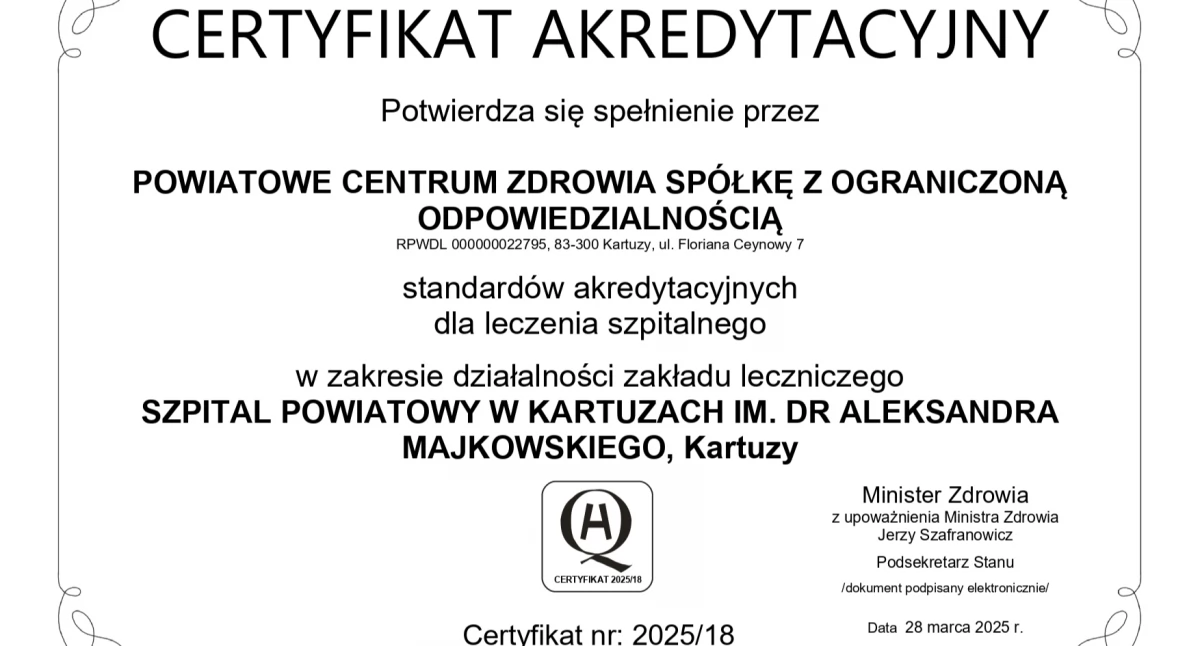 fot. Szpital w Kartuzach