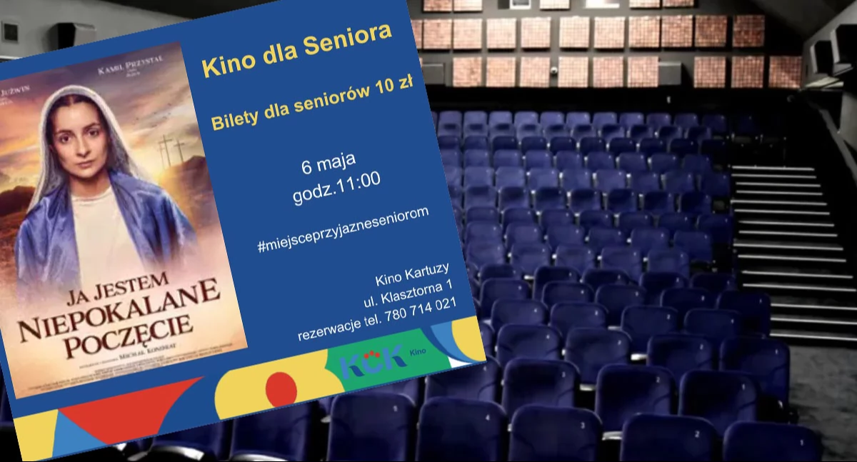 Zapowiedzi, Kartuzy Projekcja filmu jestem Niepokalane Poczęcie” Kinie Seniora - zdjęcie, fotografia