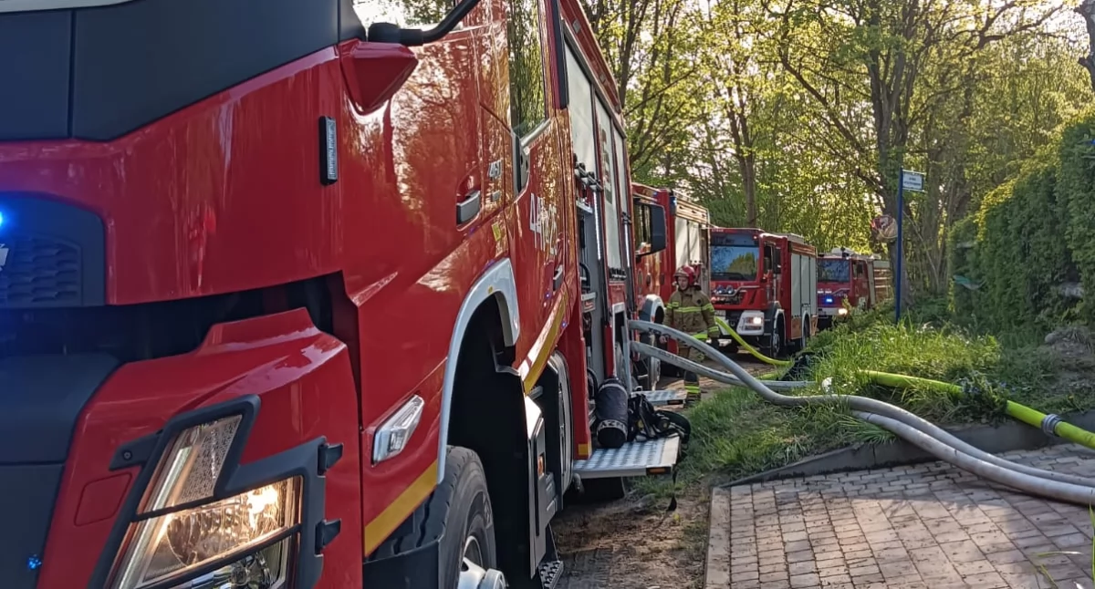 Pożary, Przewóz Haska Płonął domek letniskowy okoliczny - zdjęcie, fotografia