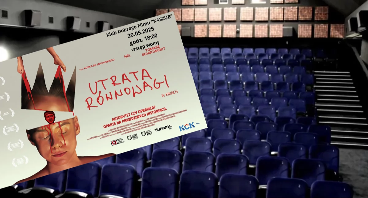 Zapowiedzi, Projekcja filmu Utrata równowagi prawda kulis Klubie Dobrego Filmu Kaszub - zdjęcie, fotografia