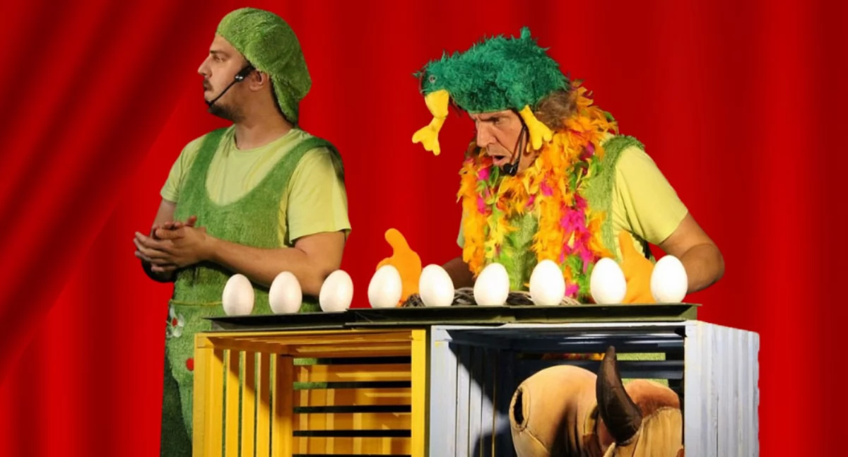 Zapowiedzi, Zajączek Bączek spektakl teatralny Somoninie - zdjęcie, fotografia