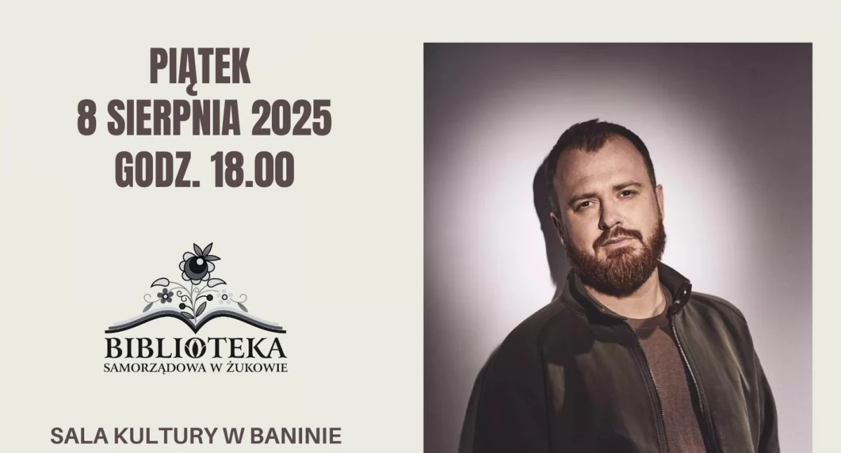 Zapowiedzi, Mistrz kryminału Baninie literackie spotkanie Wojciechem Chmielarzem - zdjęcie, fotografia