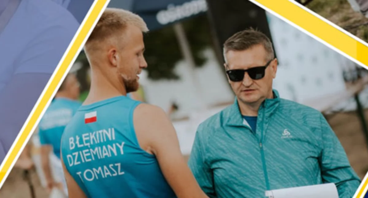 Biegi, Sportowe Mistrzostwa Kaszub Dziemianach biegi marsz kijkami sztafeta - zdjęcie, fotografia