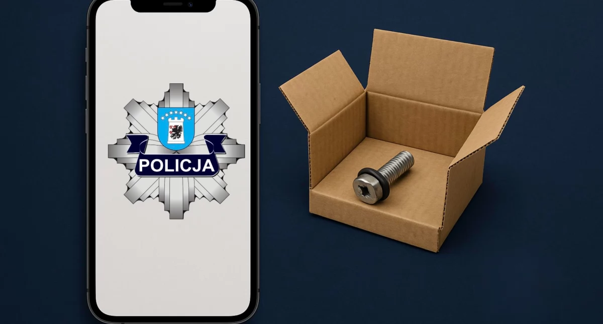 Kronika policyjna, Zamiast telefonu dostała śrubkę uszczelką - zdjęcie, fotografia