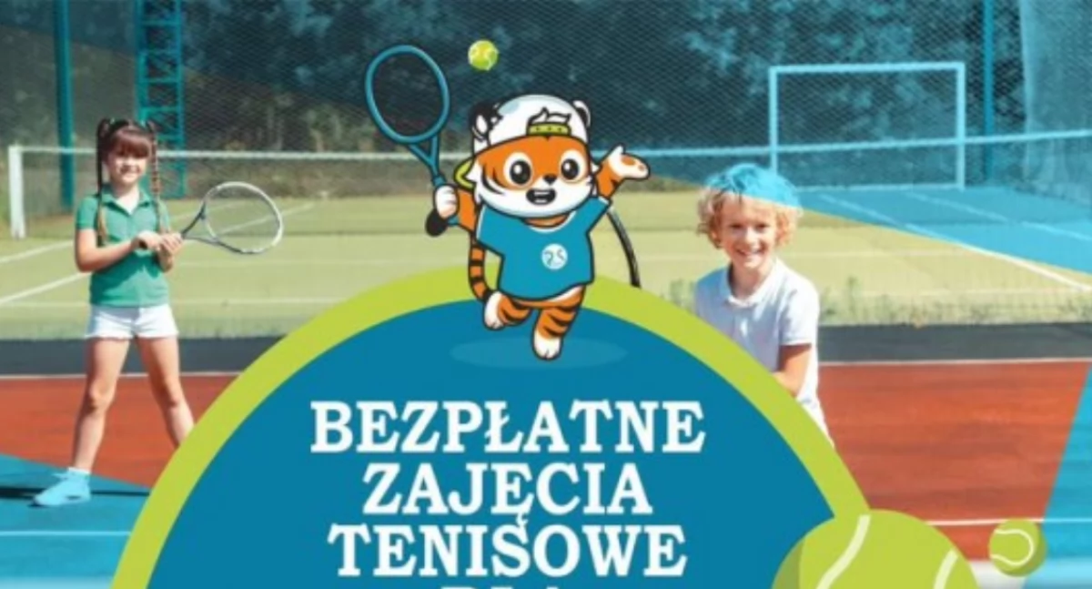 Tenis, tenisem Bezpłatne treningi dzieci gminy Żukowo - zdjęcie, fotografia
