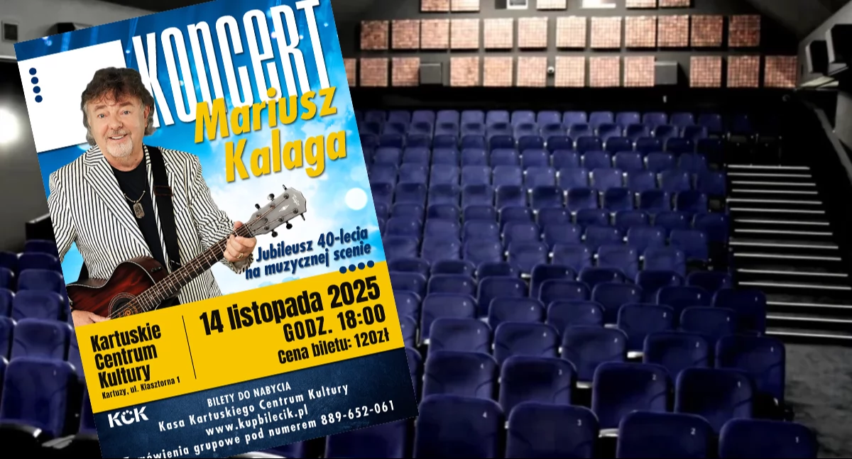 Zapowiedzi, Mariusz Kalaga świętuje scenie jubileuszowy koncert Kartuskim Centrum Kultury - zdjęcie, fotografia