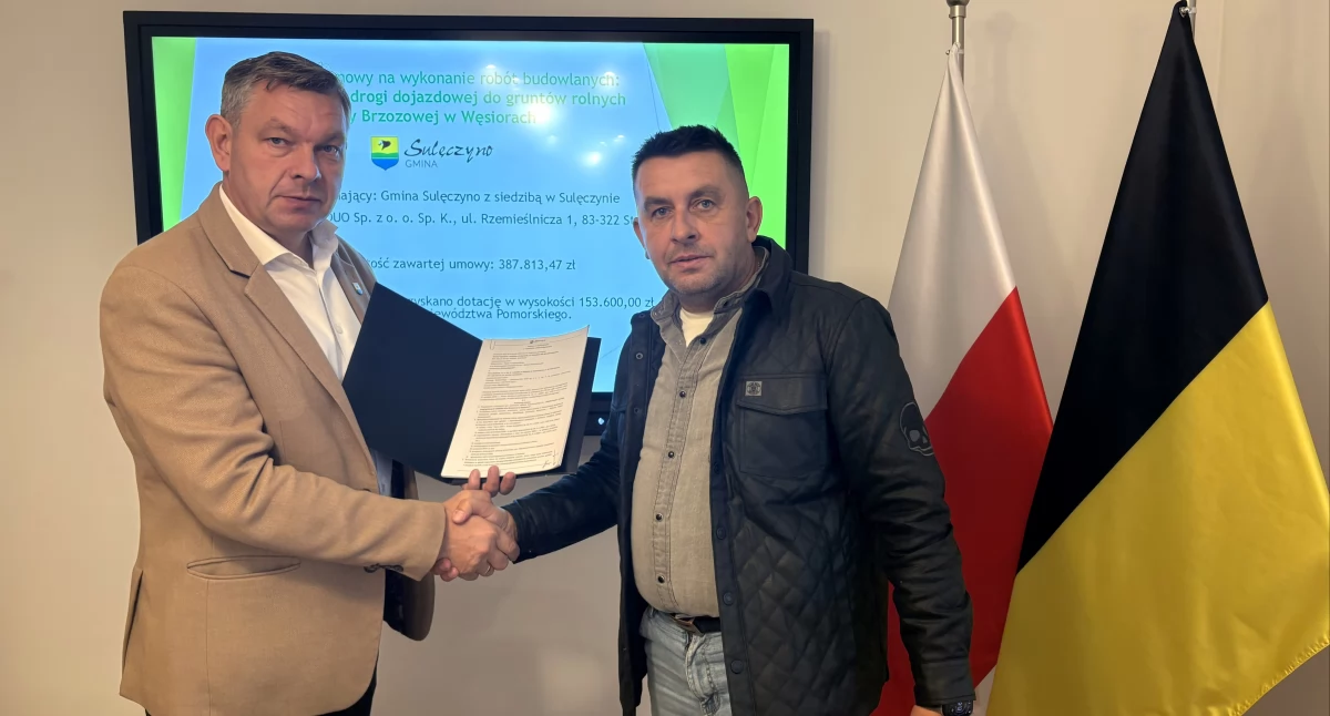 Wieści z samorządów, Modernizacja ulicy Brzozowej Węsiorach droga listopadzie - zdjęcie, fotografia