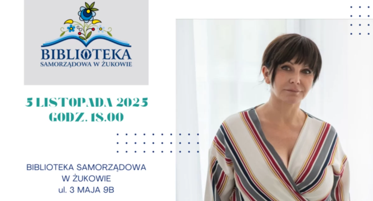 Zapowiedzi, Menopauza Spotkanie Aleksandrą Laudańską otworzy Literacką Jesień Żukowie - zdjęcie, fotografia