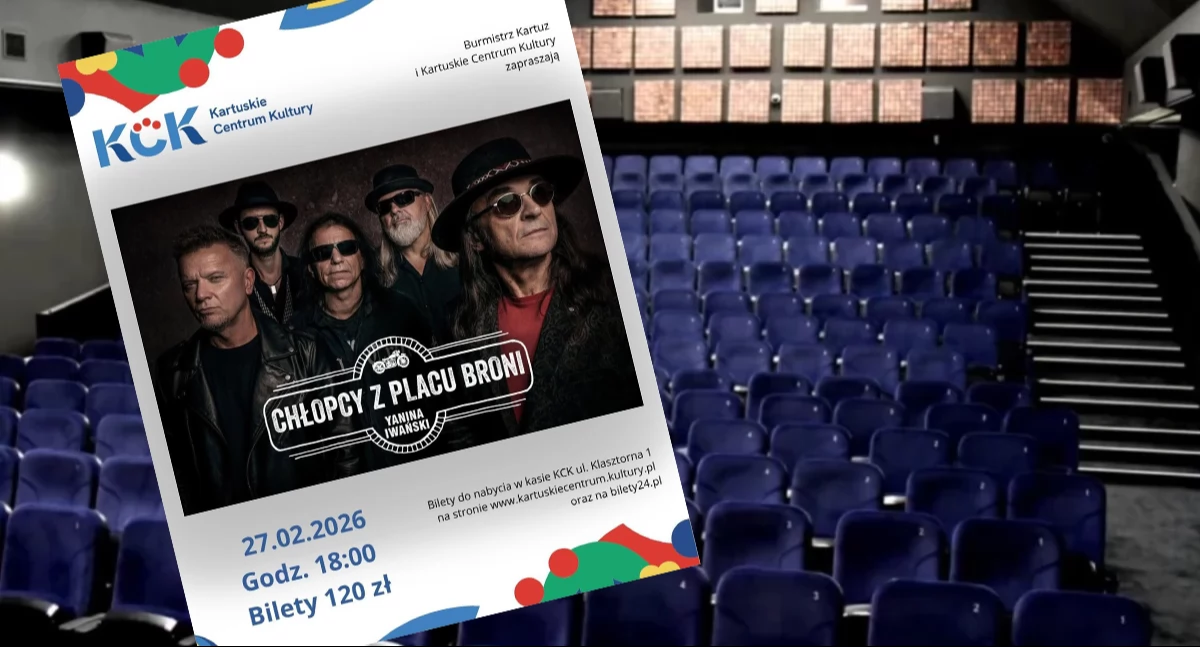 Zapowiedzi, Koncert zespołu Chłopcy Placu Broni Niezapomniane Kartuskim Centrum Kultury - zdjęcie, fotografia