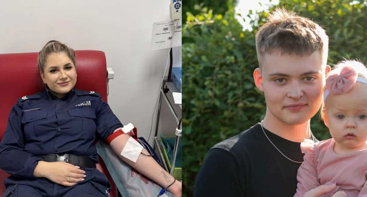 Akcje społeczne i charytatywne, Kartuscy policjanci oddali letniego Grzesia Młody chłopak walczy sprawność poważnym wypadku - zdjęcie, fotografia