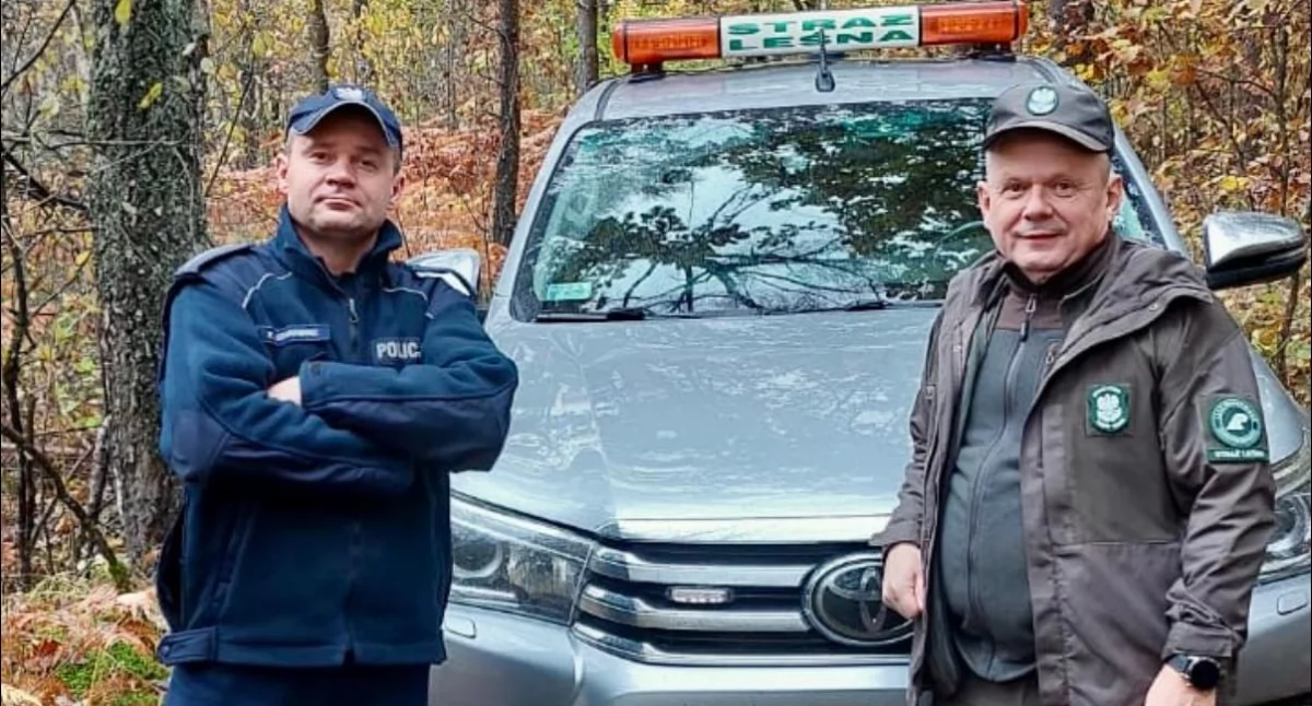 Leśnictwo i łowiectwo, Ruszyła akcja Stroisz policjanci leśnicy patrolują powiatu kartuskiego - zdjęcie, fotografia