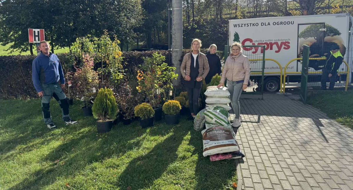 Szkoły podstawowe, Zielono wyjątkowo terenie szkoły Prokowie! - zdjęcie, fotografia