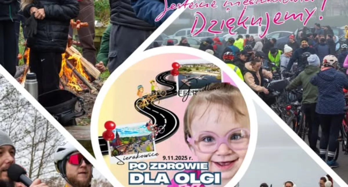 Akcje społeczne i charytatywne, Razem zdrowie Olgusi kilometry dobra które niosą nadzieję - zdjęcie, fotografia