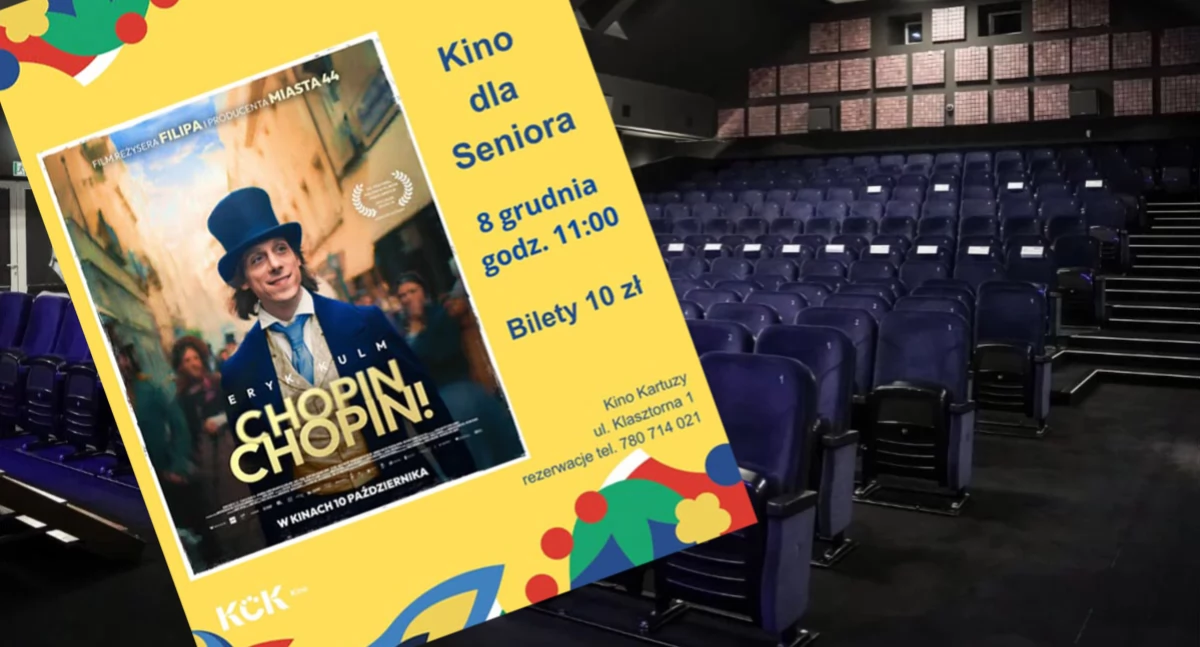 Zapowiedzi, „Chopin Chopin!” filmowa uczta kartuskim Kinie Seniora - zdjęcie, fotografia