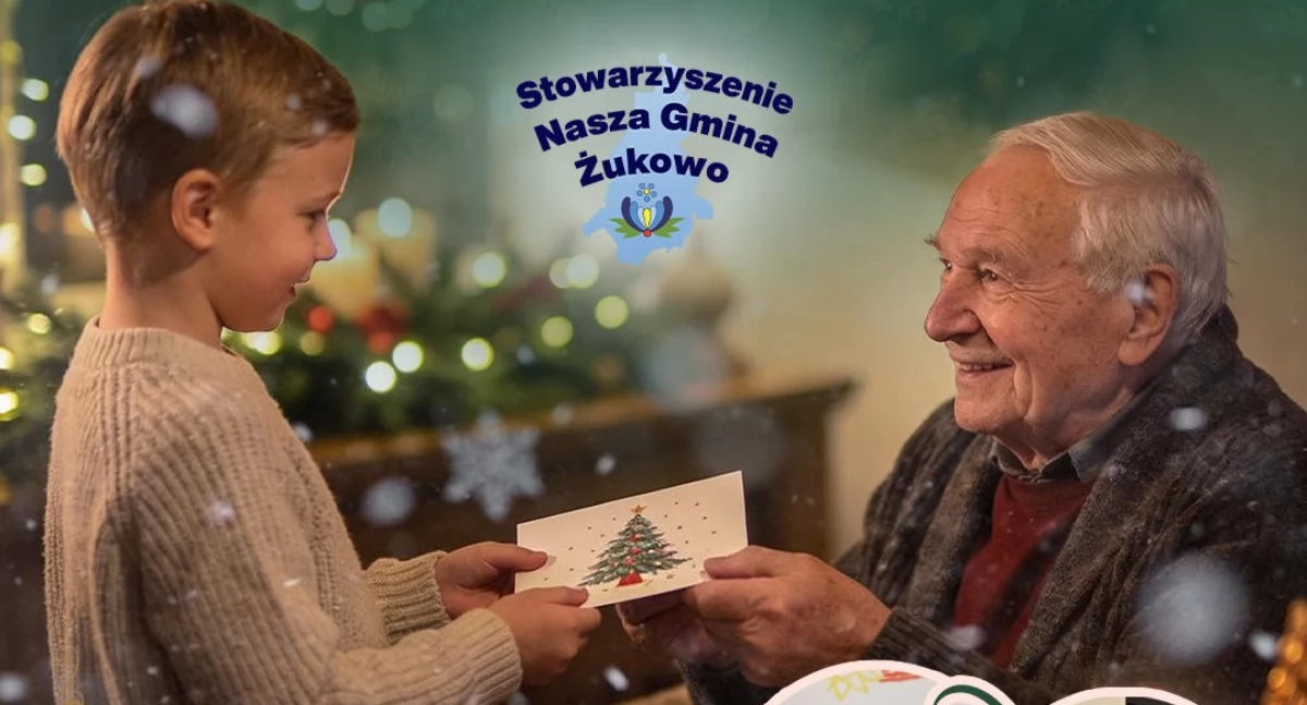 Seniorzy, Świąteczna kartka która łączy pokolenia Żukowie ruszyła wyjątkowa inicjatywa seniorów - zdjęcie, fotografia