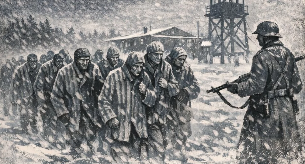 Uroczystości patriotyczne, Miszewo trasie inicjatywny Drogą Marszu Śmierci - zdjęcie, fotografia