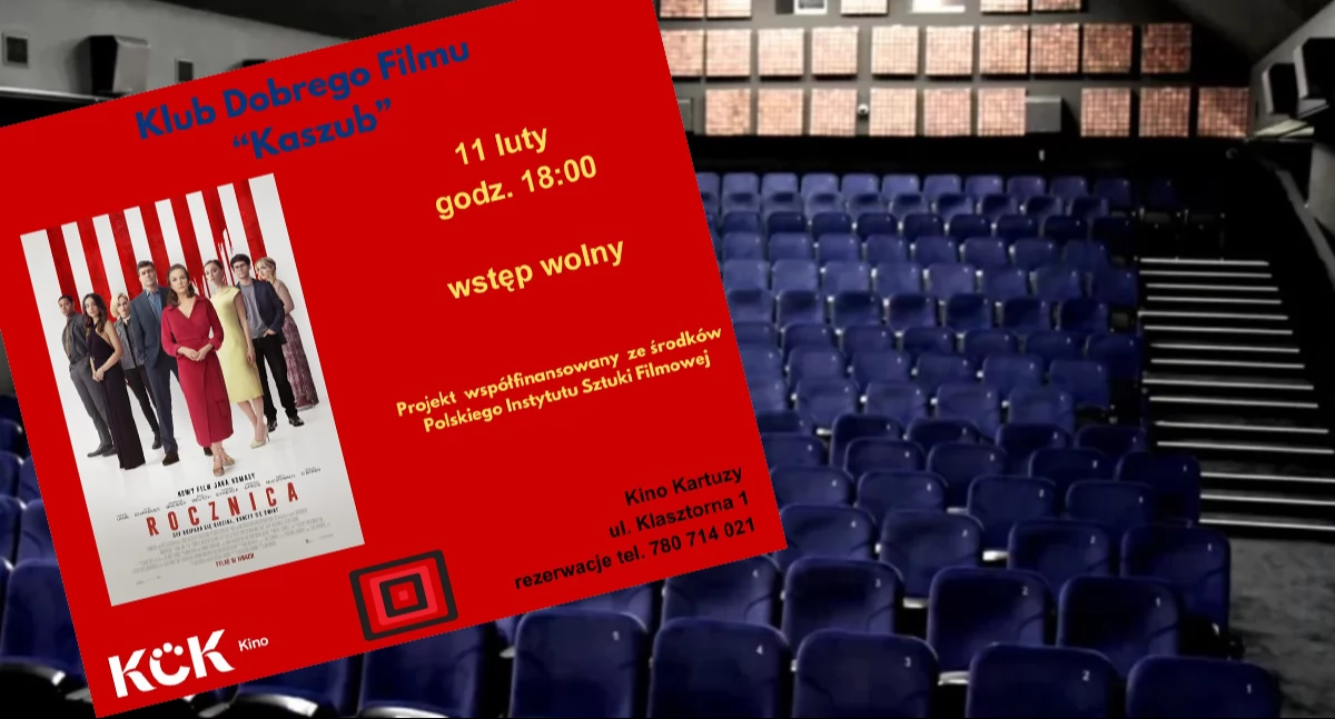 Zapowiedzi, Rocznica ekranie Kartuzy kolejny seans Klubie Dobrego Filmu „Kaszub” - zdjęcie, fotografia
