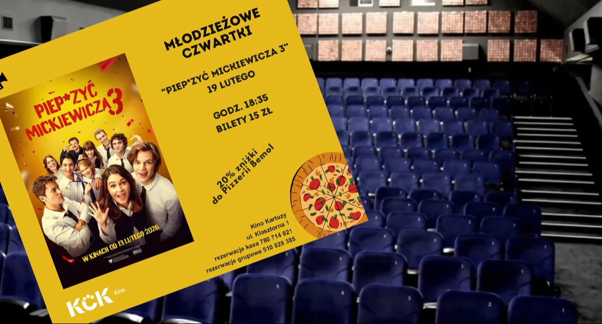 Zapowiedzi, Młodzieżowe Czwartki Kartuskie Centrum Kultury rusza nowym cyklem filmowym - zdjęcie, fotografia