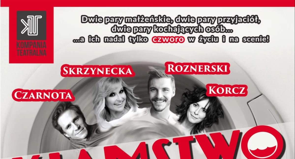 Zapowiedzi, Sierakowice Spektakl „Kłamstwo” komedia małżeńska gwiazdorskiej obsadzie - zdjęcie, fotografia