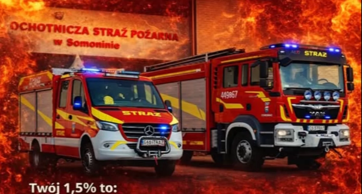 Straż pożarna, Twój może uratować życie wesprzyj lokalną rozliczeniu - zdjęcie, fotografia