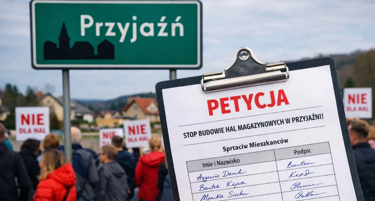 Interwencje, Mieszkańcy Przyjaźni mobilizują przeciw budowie przemysłowych „To walka nasze bezpieczeństwo przyszłość” - zdjęcie, fotografia