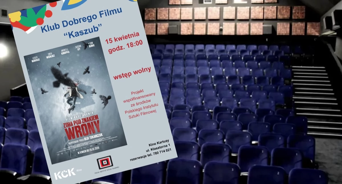 Zapowiedzi, znakiem Wrony ekranie Kartuzy kolejny seans Klubie Dobrego Filmu „Kaszub” - zdjęcie, fotografia