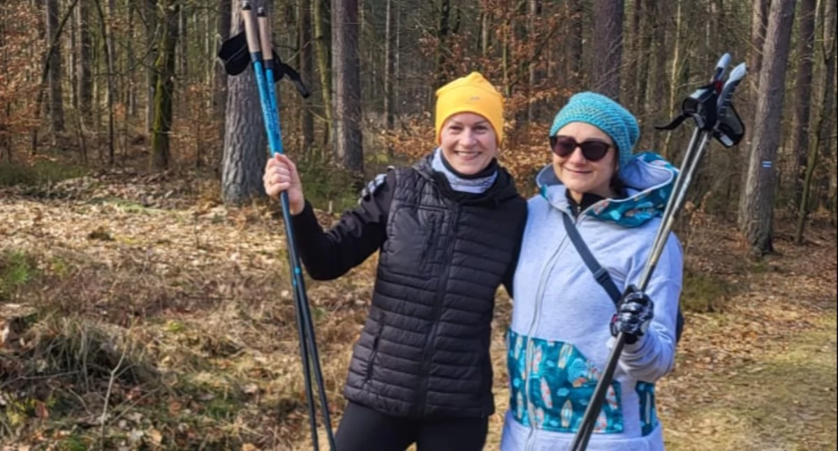 Nordic walking, Nordic Walking Mezowie okiem mistrzyni instruktorów zdrowie integracja - zdjęcie, fotografia