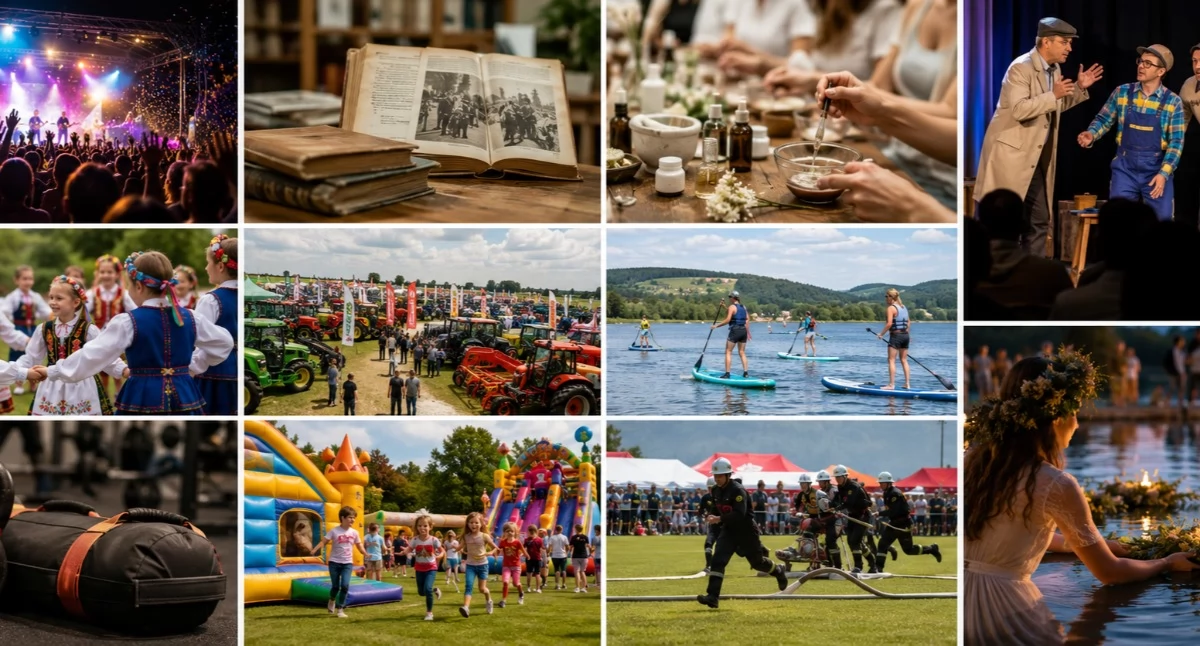 Zapowiedzi, Weekend Sławomirem kabaretami SUPami targami Lubaniu - zdjęcie, fotografia