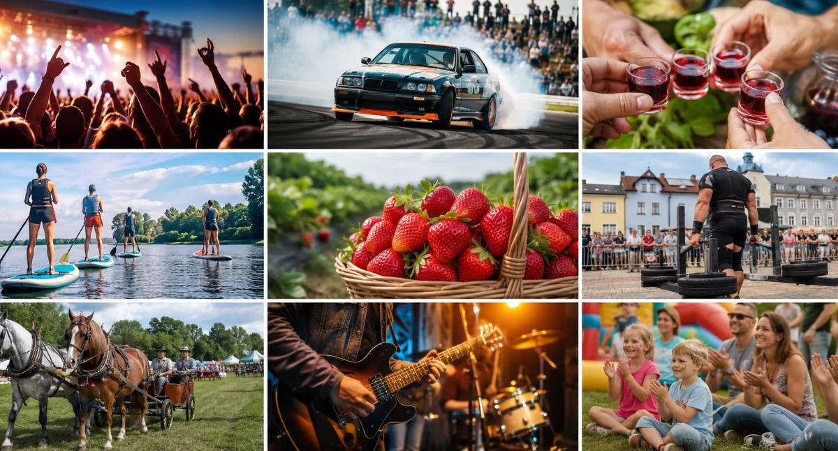 Zapowiedzi, Weekend Dniami Powiatu Kartuskiego Stężyca Festiwalem Truskawek strongmanami - zdjęcie, fotografia
