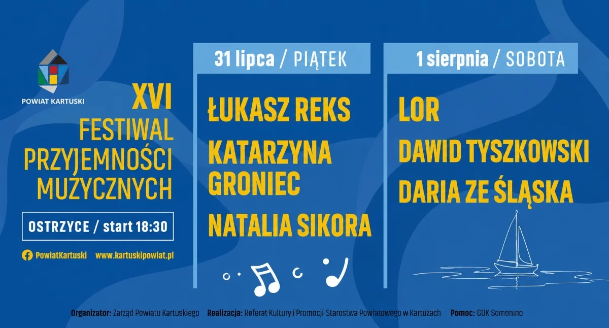 Imprezy, muzycznych emocji jeziorem Festiwal Przyjemności Muzycznych Ostrzycach weekend - zdjęcie, fotografia