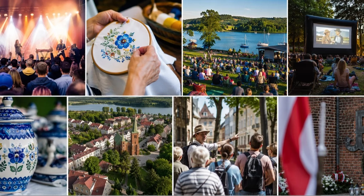Zapowiedzi, Weekend Festiwalem Przyjemności Muzycznych letnim kinem haftem kaszubskim festynami - zdjęcie, fotografia