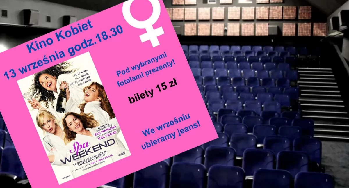 Zapowiedzi, Babskie popołudnie Kinie Kartuzy ekranie komedia „Spa weekend” - zdjęcie, fotografia