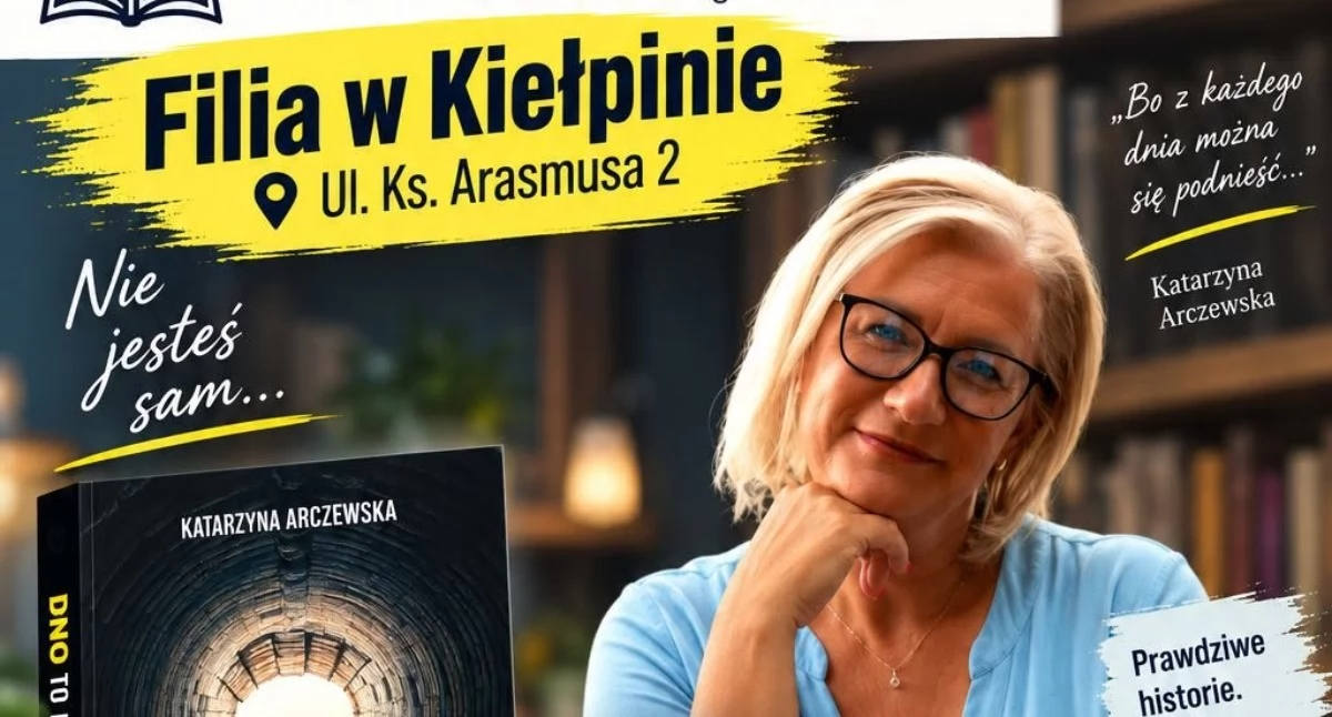 Zapowiedzi, Kiełpino uzależnieniach drodze zdrowienia spotkanie autorskie Katarzyną Arczewską - zdjęcie, fotografia