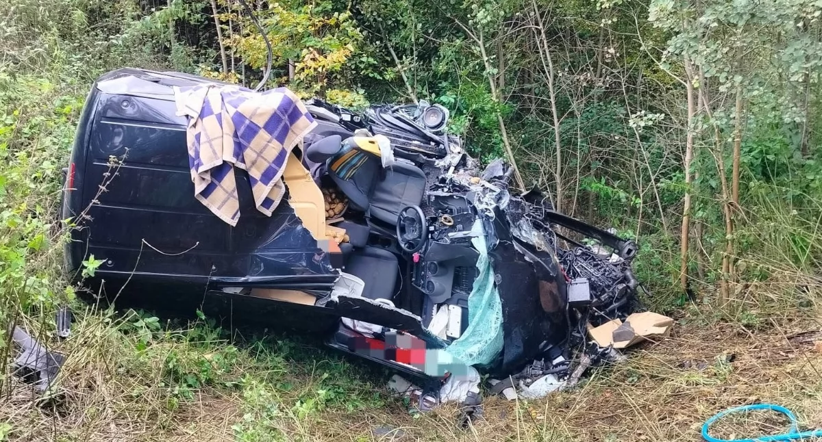 Wypadki, Tragiczny wypadek Borucinie żyje latek - zdjęcie, fotografia