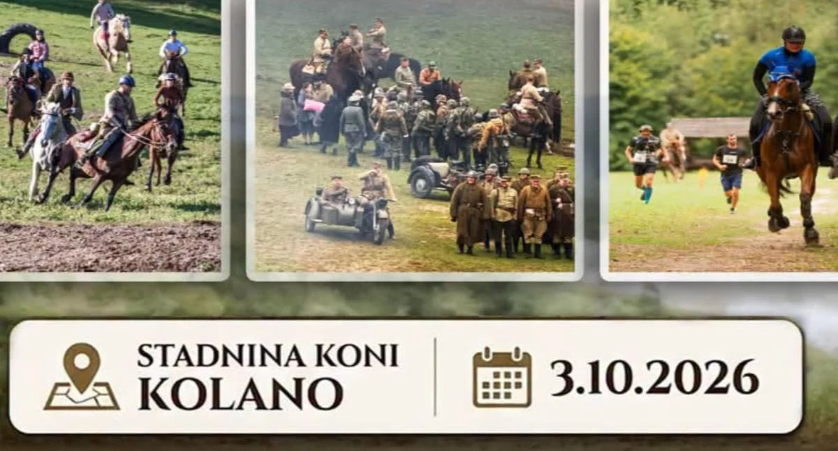 Jeździectwo i konie, Hubertus Stadninie Kolano Gonitwy inscenizacja bitwy - zdjęcie, fotografia