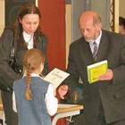 Przewodniczący RG Przodkowo Franciszek Rzeszewicz i przewodnicząca Rady Rodziców Joanna...