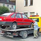 Polonez trafił na parking strzeżony /fot. KPP Kartuzy