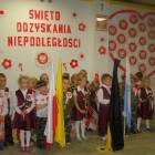 Apel z okazji Narodowego Święta Niepodległości w przedszkolu samorządowym w Chmielnie...