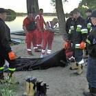 Po zakończonej akcji poszukiwania topielca (27 lipca 2008 r.) /fot. archiwum PPSP w...