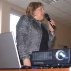 Gabriela Gołata w trakcie przemowy na XXIV sesji Rady Powiatu Kartuskiego /fot. Piotr...